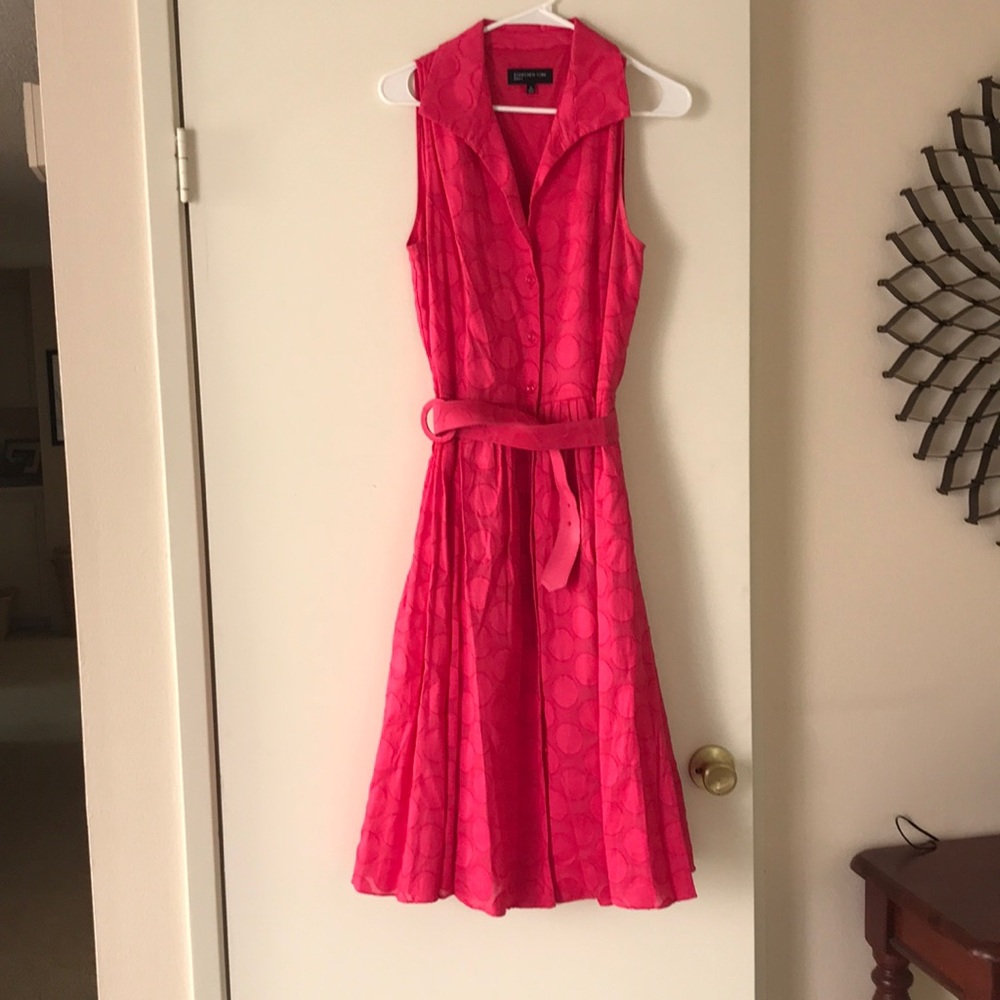 Jones New York pink sleeveless dress